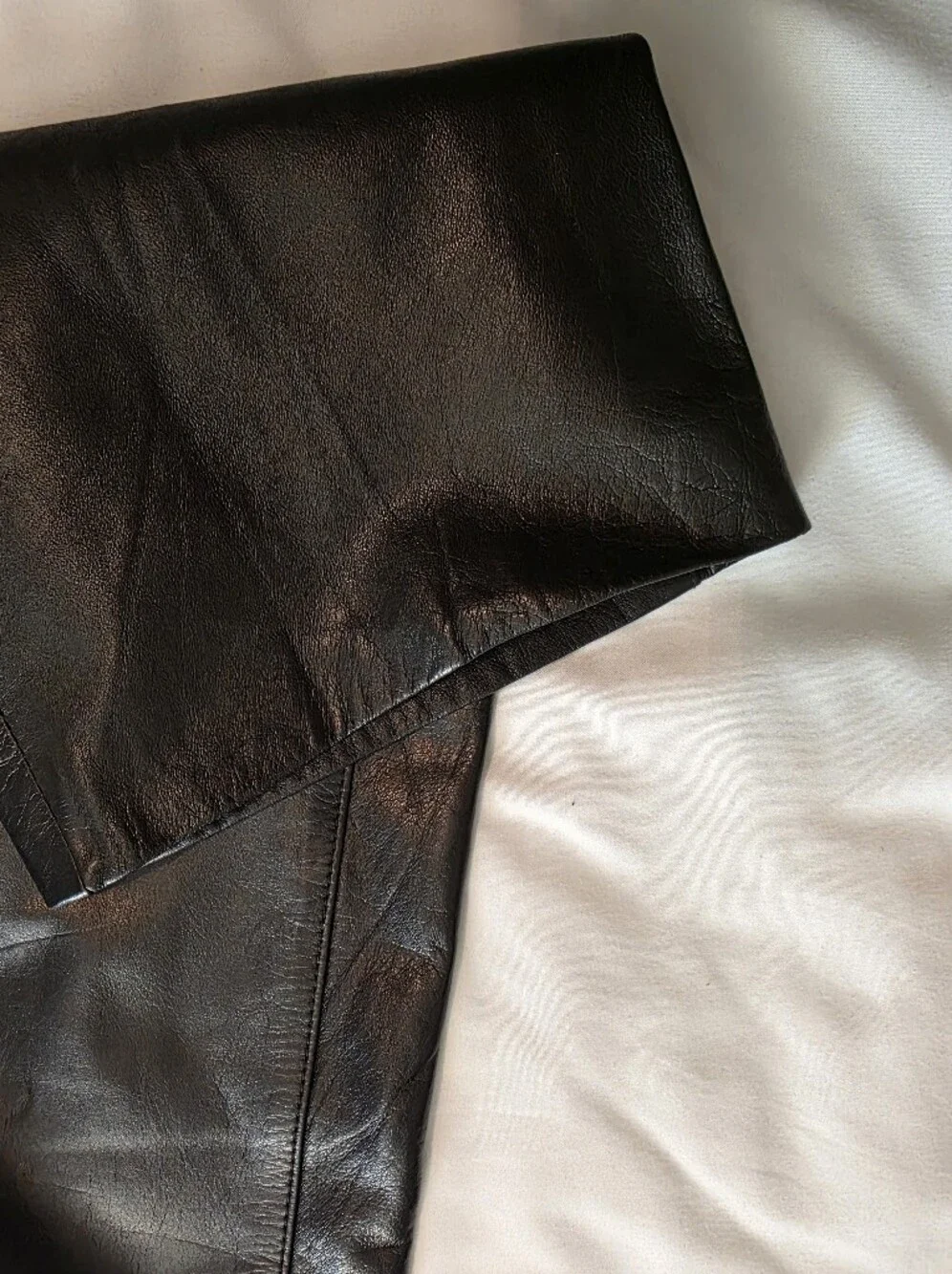 Ann Taylor Vintage Black Leather Pants Size 6